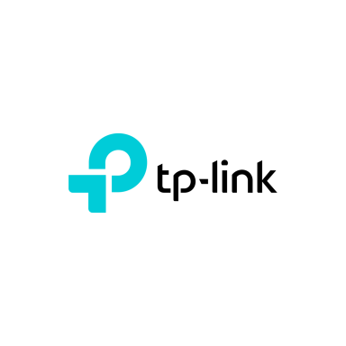 Logotipo de TP-Link en azul y negro.
